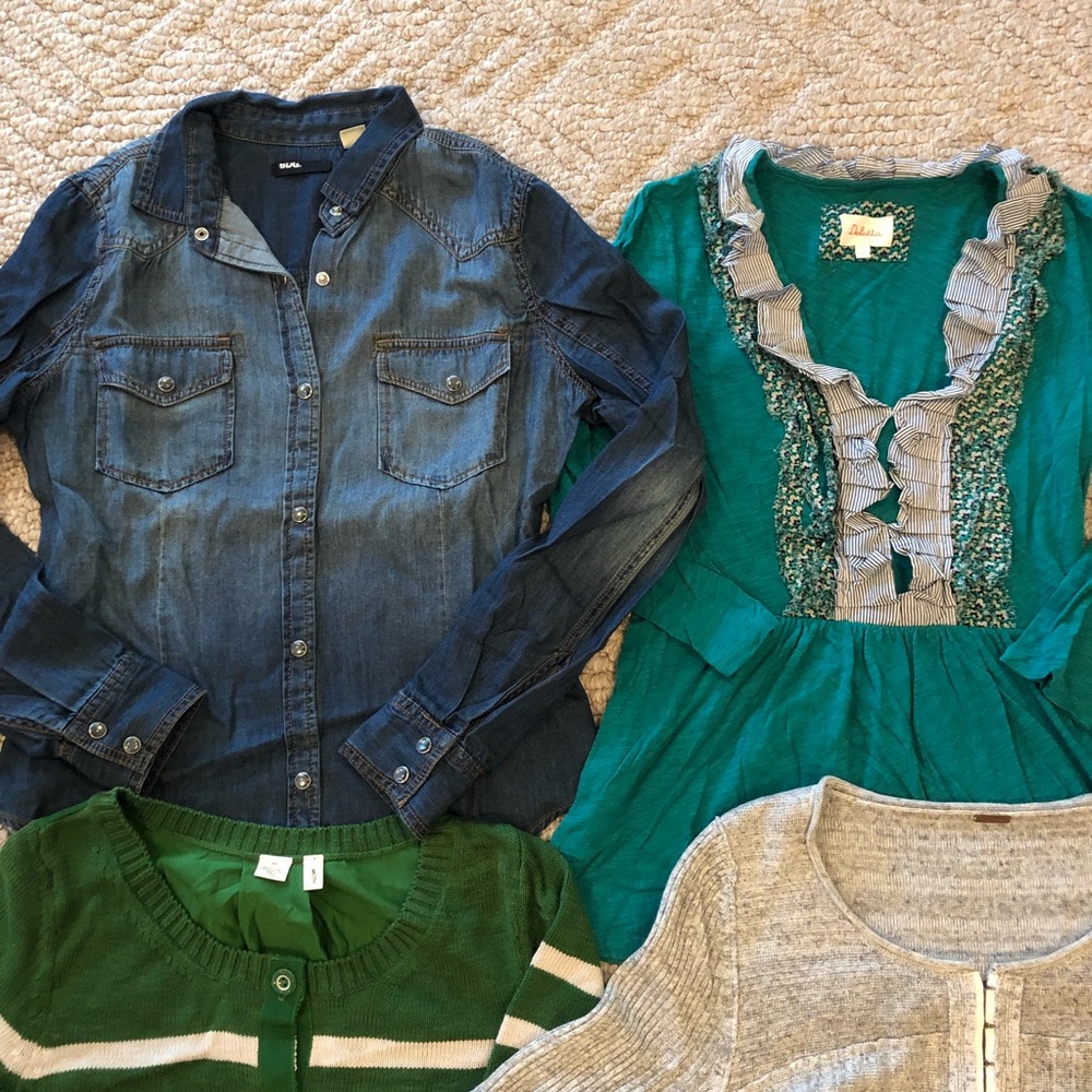 Bundle Of 4 Anthro And Fp/Uo Layering Tops - image 2
